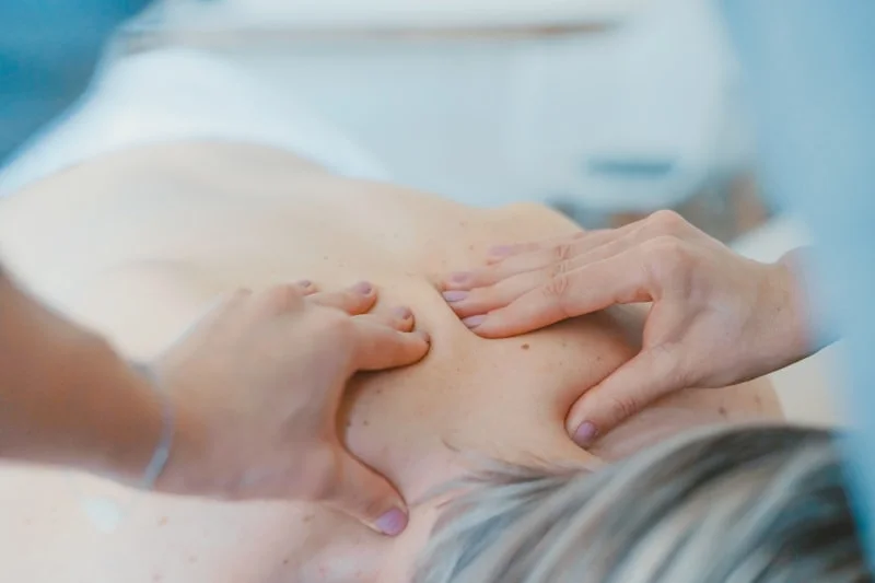 Deep tissue shoulder and neck massage
